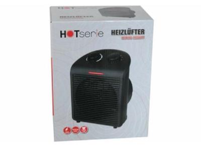 Ventilatorkachel 2000W zwart 2 standen Warmtebereik 12 m²