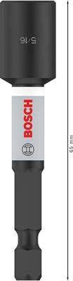 Bosch Accessoires PRO Nutsetter Impact | dop | 5/16" x 65 mm - 2608521U67 Bosch Accessoires PRO Nutsetter Impact | dop | 5/16" x 65 mm - 2608521U67