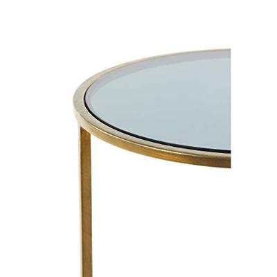 Light & Living Bijzettafel 'Duarte' Set van 2 stuks, glas smoke-goud Light & Living Bijzettafel 'Duarte' Set van 2 stuks, glas smoke-goud