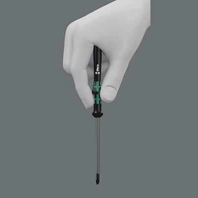 Wera 2035 Elektronica en fijnmechanica Platte schroevendraaier Kopbreedte: 2.5 mm Koplengte: 80 mm DIN 5264-A, DIN ISO 8320