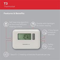 Honeywell T3C110AEU Home T3 Kamerthermostaat Montagewijze: Wand Dagprogramma, Weekprogramma 1 stuk(s) - thumbnail