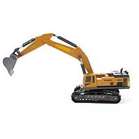 Metal World Graafmachine met Rupsbanden 1:55 Geel/Zwart - thumbnail