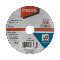 Makita B-35134 Doorslijpschijf 125x22,23x1,6mm staal VE=10 - thumbnail
