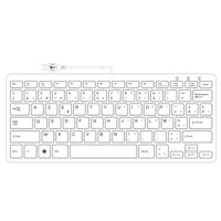 R-Go Tools Compact Toetsenbord AZERTY Wit - thumbnail