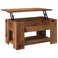 Salontafel 79x49x41 cm bewerkt hout oud houtkleurig - thumbnail