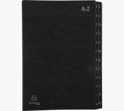 Exacompta sorteermap Ordonator 24 vakken met tabs A-Z, zwart