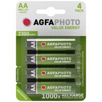 AgfaPhoto HR06 Oplaadbare AA batterij (penlite) NiMH 2300 mAh 1.2 V 4 stuk(s) - thumbnail