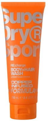 Superdry Sport RE:charge Body + hair wash 250 Milliliter