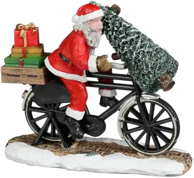 Santa on bicycle l9xb3,5xh7,5 cm - Luville