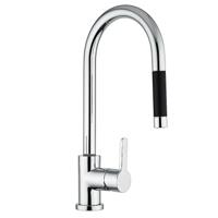 Plieger New Road keukenkraan met uittrekbare handdouche chroom RD1371T2 - thumbnail