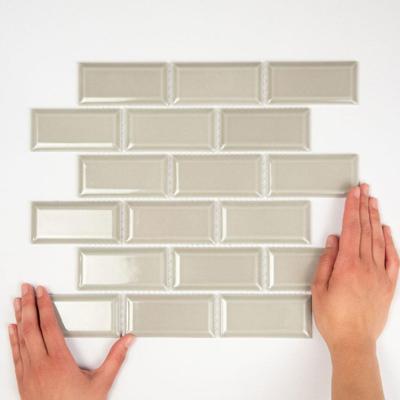 Mozaiektegel Paris 30x30 cm Porselein Glanzend Licht Grijs Jos. Mozaiektegel Paris 30x30 cm Porselein Glanzend Licht Grijs Jos.