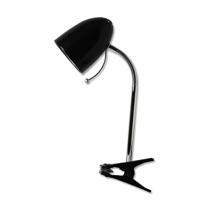 Flexibele LED Klemlamp met E27 Fitting - Glanzend Zwart - thumbnail
