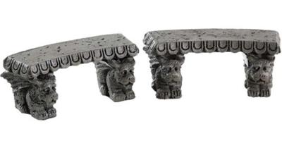 Kerstfiguur Gargoyle stone benches set of 2 LEMAX - Lemax