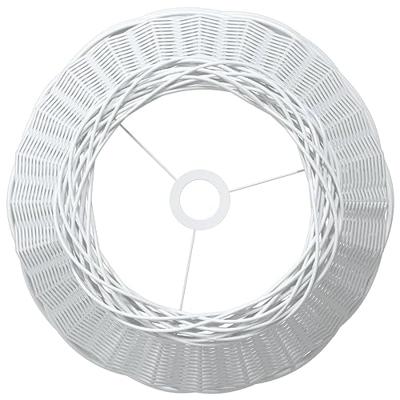VidaXL Plafondlampenkap ø50x30 cm wicker wit
