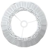 Plafondlampenkap 50x30 cm wicker wit - thumbnail