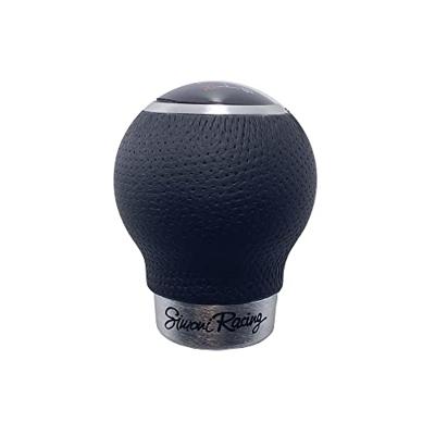 Simoni Racing Pookknop Rev - Zwart Leder + 3 Schakelpatronen SRREV