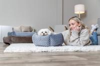 TRIXIE HONDENMAND LIVIA ROND GRIJS 50X50 CM - thumbnail