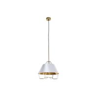 Plafondlamp DKD Home Decor Wit Gouden PVC Metaal 50 W 38 x 38 x 32 cm - thumbnail