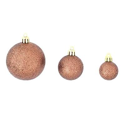 VidaXL 100-delige kerstballenset 3/4/6 cm bruin/bronskleur/goudkleurig