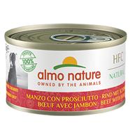 ALMO Nature HFC NATURAL rundvlees en ham - nat hondenvoer - 95 g - thumbnail