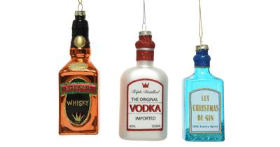 Kerstornament Drankflesjes Assorti 1st Kerstornament Drankflesjes Assorti 1st