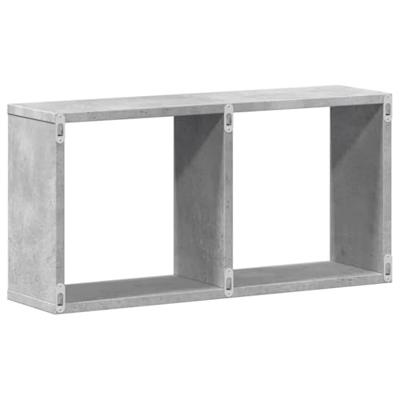 Wandkast 60x16x30 cm bewerkt hout betongrijs