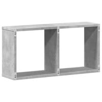 Wandkast 60x16x30 cm bewerkt hout betongrijs - thumbnail