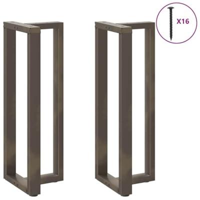 Bartafelpoten 2 st T-vormig 50x35x(110-111) cm staal naturel