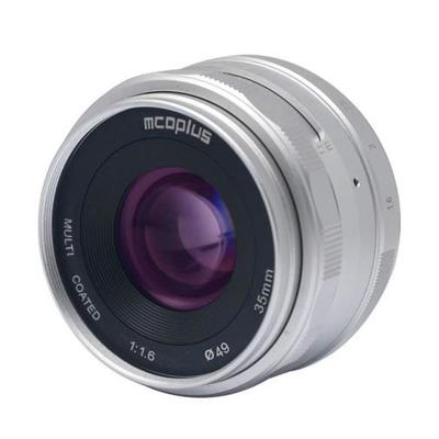 McoPlus MCO35mm F/1.6 Fujifilm Zilver