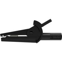 Schützinger SAK 6715 Ni / 2 / SW Veiligheids-krokodilklem Bus Zwart - thumbnail