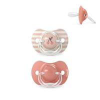 Set van 2 symmetrische fopspenen - SUAVINEX - Birdies - SX Pro - 18 maanden en ouder - Roze - thumbnail