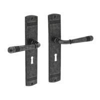 Intersteel Klassieke deurklinkHelena sleutelgat 56mm oud grijs - 0021.170524 - thumbnail