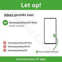 NorthLife - Samsung Galaxy S21 Ultra - Backcover hoesje Echt leer - Cognac - thumbnail