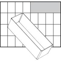Raaco Inzet box, afm a8-2, h: 47 mm, afm 157x55 mm, 1 stuk - thumbnail
