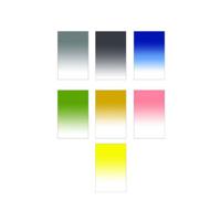 Falcon eyes achtergrondpapier 80x100 cm met kleurverloop 7st. - thumbnail