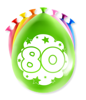 Paperdreams cijferballonnen - 80 jaar - thumbnail