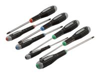 Bahco Schroevendraaier ERGO™ | driecomponentengreep | gleuf | Phillips | Pozidriv | TORX® - 8 stuks - BE-9872 - thumbnail