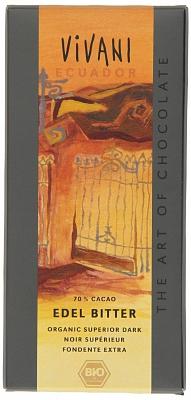 Vivani Vivani Chocolade Puur Superieur 70% Ecuador Bio (100g) Vivani Vivani Chocolade Puur Superieur 70% Ecuador Bio (100g)