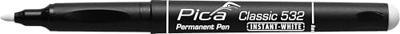 Pica 532/52 Permanent Pen | 1-2mm | Rond | Wit | Blister - PI53252SB Pica 532/52 Permanent Pen | 1-2mm | Rond | Wit | Blister - PI53252SB