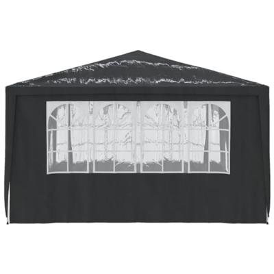 VidaXL Partytent met zijwanden professioneel 90 g/m² 4x4 m antraciet - thumbnail