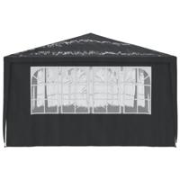 Partytent met zijwanden professioneel 90 g/m 4x4 m antraciet - thumbnail