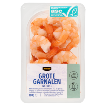 Jumbo Grote Garnalen Naturel 100 g