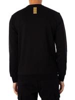 EA7 Emporio Armani 8NPM30 Sweater Heren Zwart/Goud - Maat S - Kleur: GoudZwart | Soccerfanshop - thumbnail