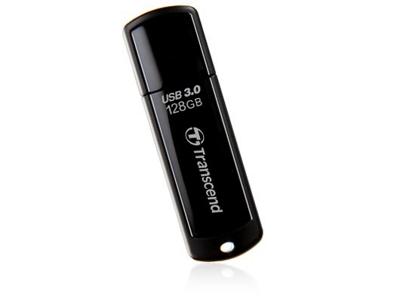 Transcend JetFlash® 700 USB-stick 128 GB Zwart TS128GJF700 USB-A 3.2 Gen 1 Transcend JetFlash® 700 USB-stick 128 GB Zwart TS128GJF700 USB-A 3.2 Gen 1