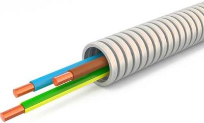 Enzo Installatiebuis flexibel 5/8 (16mm) bedraad grijs 100m - 1275800