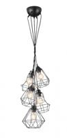 Trio hanglamp Meike 150 x 50 cm 5 x E27 staal - thumbnail