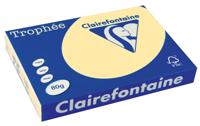 Clairefontaine Trophée Pastel, gekleurd papier, A3, 80 g, 500 vel, kanariegeel - thumbnail