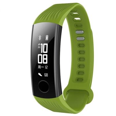 Silicone polsbandje voor vervanging voor Huawei Honor Band 3 (groen)