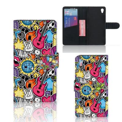 Sony Xperia Z3 | Wallet Case | met Pasjes | Punk Rock
