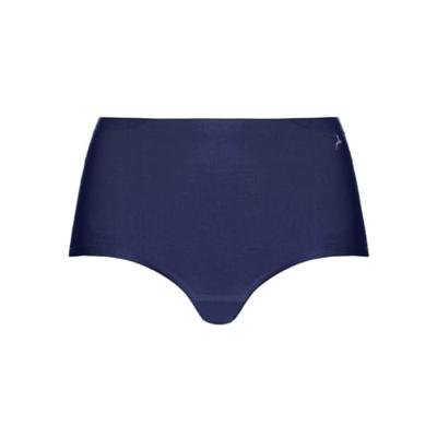 Secrets Maxi slip naadloos - 30176 - Naadloze dames taille slip - Invisible - Katoenen kruisje - S - Blauw | Dames slip - Onderbroek - Ondergoed- -